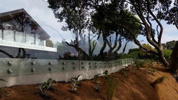 Glass Balustrade Along Top Of Cliff Line